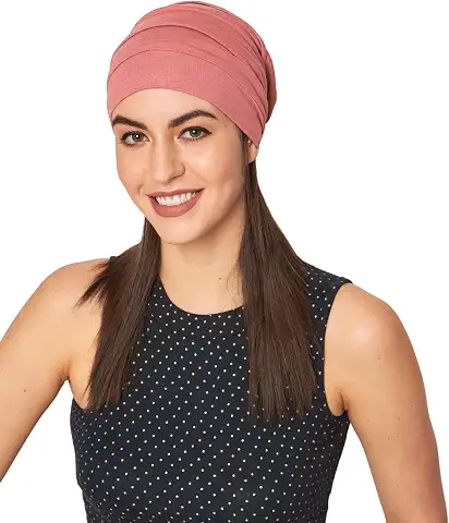 Rose Pleated Head Cap