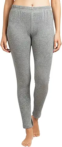 Light Grey Ribbed Ankle Thermal Bottom